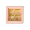 Praline packaging pink for 4 chocolates for noble gifts