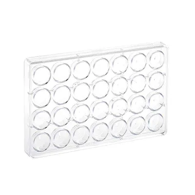 Praline mold prism circle 28 chocolates