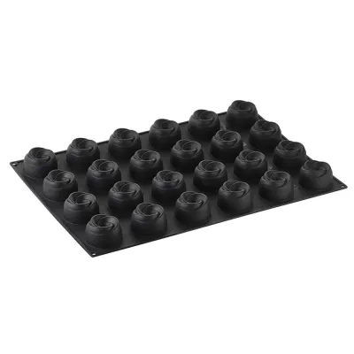 Rosen Silikonbackform 24 Küchlein