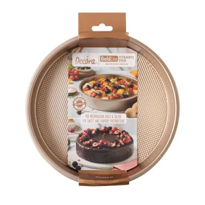 Round non-stick baking dish in rose gold, Ø 24 cm