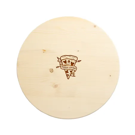 Rustic wooden pizza board Pizza Lover for arranging and serving pizzas and tarte flambée