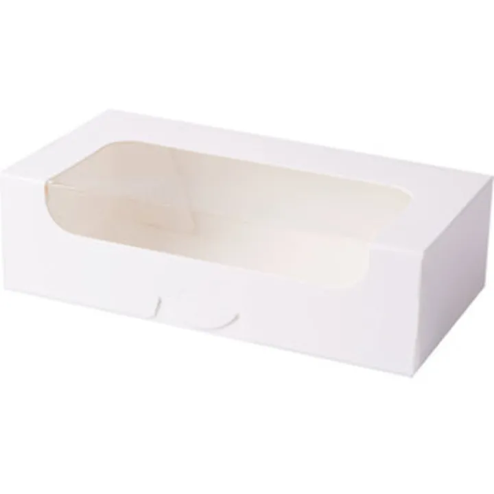 Box with window white 21 x 11 x 6 cm