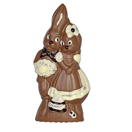 Chocolate mold bunny lovers for sweet chocolate figures