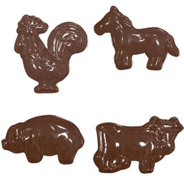 Schokoladenform Bauernhoftiere, 11-teilig
