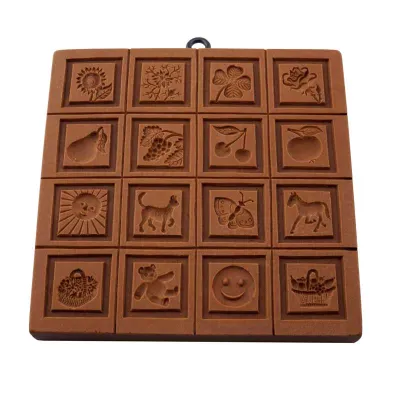 Springerle model small all-year motifs 106 x 106 mm for Tirggel