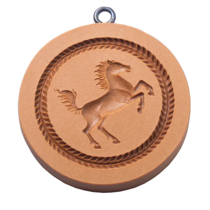 Modèle de Springerle cheval montant Ø 69 mm pour Tirggel et Anisbrötli