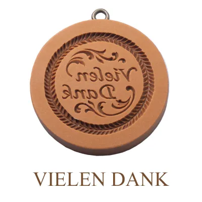 Springerle-Model Vielen Dank Ø 68 mm für Tirggel und Anisbrötli