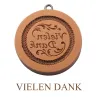 Springerle-Model Vielen Dank Ø 68 mm für Tirggel und Anisbrötli