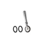 Pasta dough wheel, 3 wheels for serrated and straight pasta