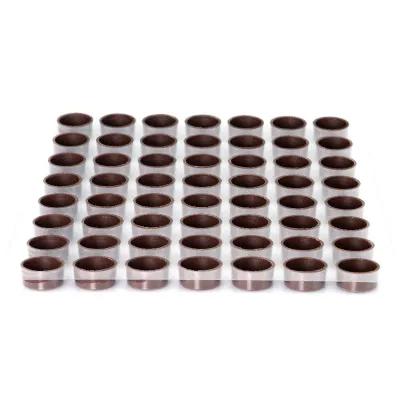 Pralinenschalen Rund, Dunkel, 63 Stück für edle Pralinen