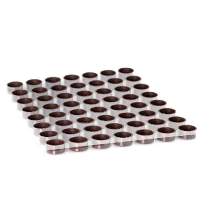 Coupelles pour pralines rondes, foncées, 63 pièces pour des pralines nobles