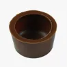 Praline shells round, milk,63 pieces for fine chocolates
