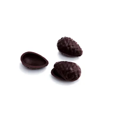 Süsse Hohlform Pralinen Tannenzapfen Dunkel