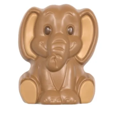 Chocolate mold elephant sitting