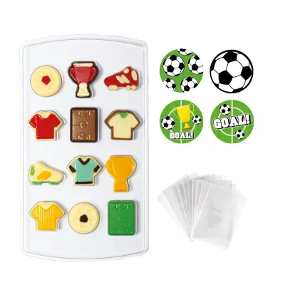 Set di calcio con stampo per cioccolato