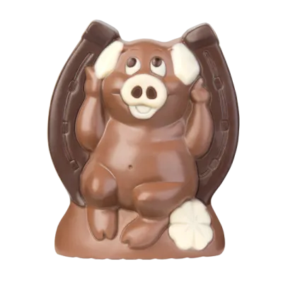 Stampo per cioccolato Maialino portafortuna per proprie figure di cioccolato
