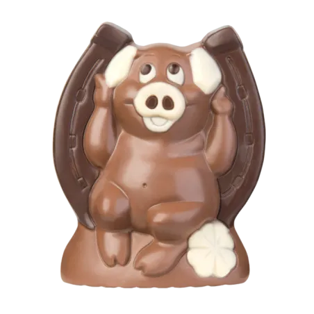 Stampo per cioccolato Maialino portafortuna per proprie figure di cioccolato