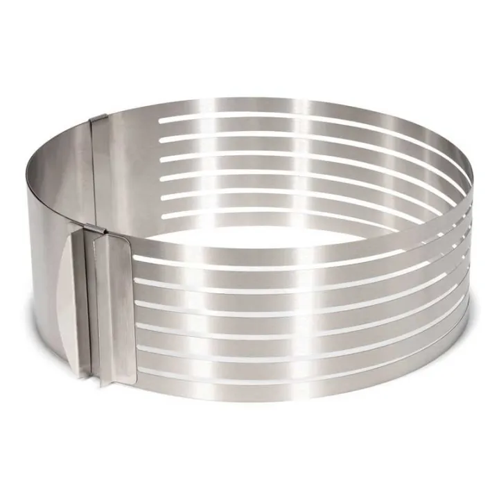 Cake base cutting aid for perfect cake bases