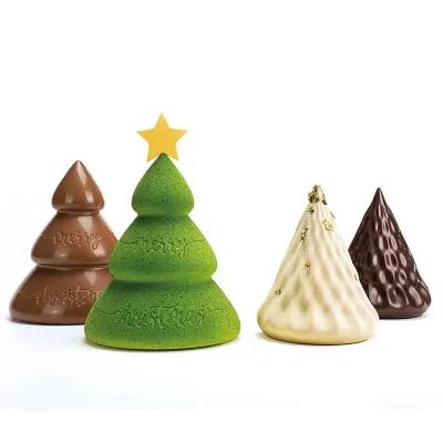 Stampo per cioccolato Pallina di Natale con fiocco di neve