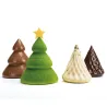Schokoladenform Weihnachtskugel mit Schneeflocke
