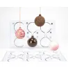 Schokoladenform Weihnachtskugel mit Schneeflocke