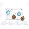 Schokoladenform Weihnachtskugel mit Schneeflocke
