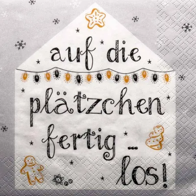 Serviettes Plätzchen, 20 pièces pour un plaisir hivernal