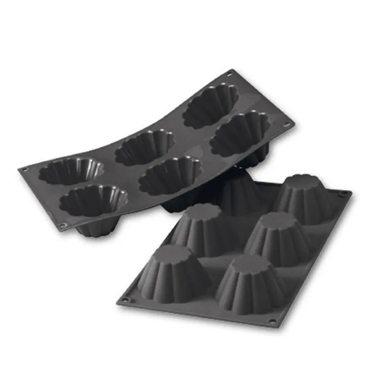 Silikonform Brioche Ø 8 cm, 6 Stück