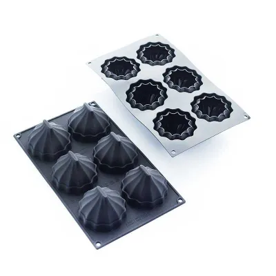 Silikonform Coco Seeigel, 6 Stück