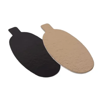 Patisserie floor gold black oval