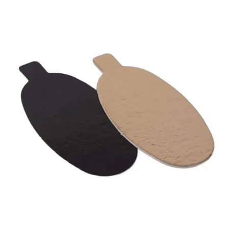 Patisserie floor gold black oval