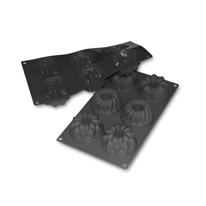 Stampo in silicone Gugelhupf mix Ø 7,5 cm, 6 pezzi per dolci dessert
