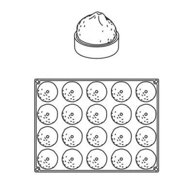 Silikonform Zitronenpatisserie