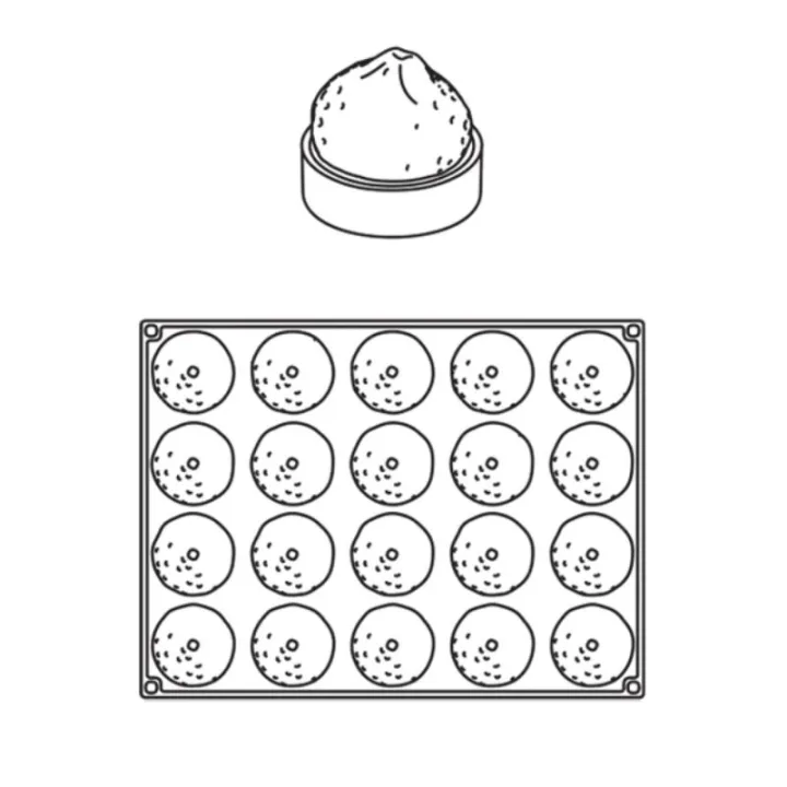 Silikonform Zitronenpatisserie
