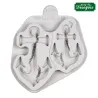 Silicone embosser anchor