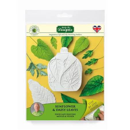 Silicone embosser leaves daisies and sunflowers
