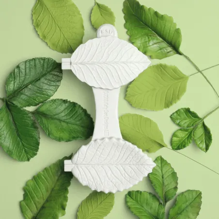 Silicone embosser filigree leaves