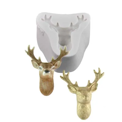 Silicone embosser deer head for simple great decorations