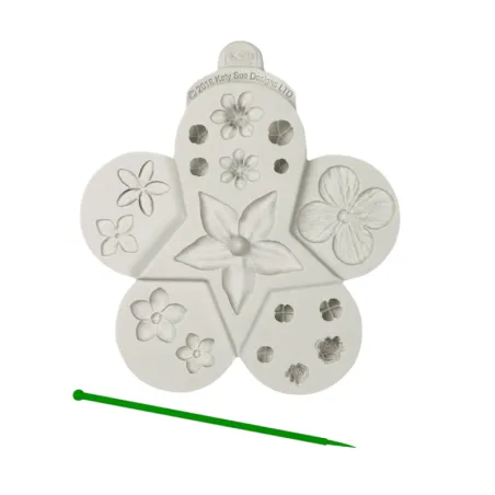 Set de gaufrage silicone Multi fleurs et bourgeons
