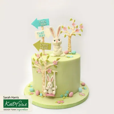 Silicone embosser Easter bunny
