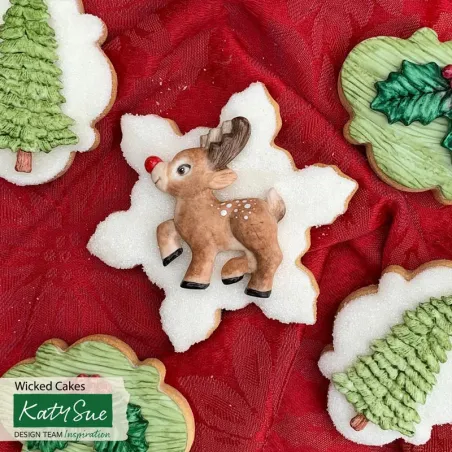 Silicone embosser reindeer Rudolf