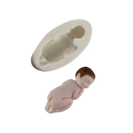 Silicone embosser sleeping baby for simple great decorations