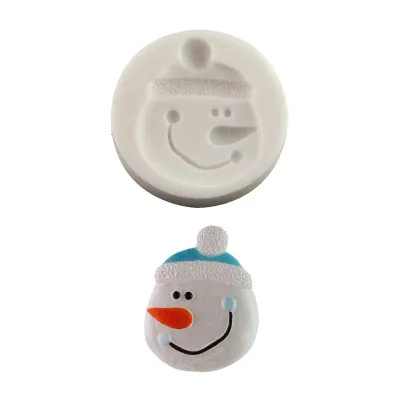 Silicone embosser snowman face for simple great decorations