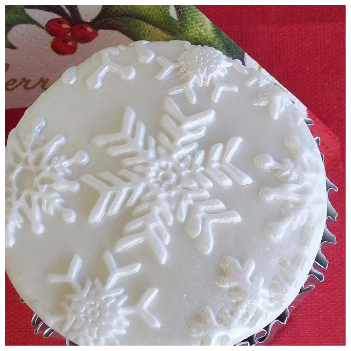 Silicone embosser snow star