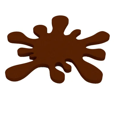 Stencil blob in silicone, 6 x 6,3 cm per grandi decorazioni