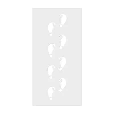 Elf Footprints Stencil for festive Christmas decorations