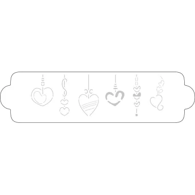 Pochoir en forme de cœur pour des créations qui viennent du cœur