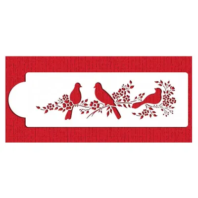 Love Birds stencil for noble decorations
