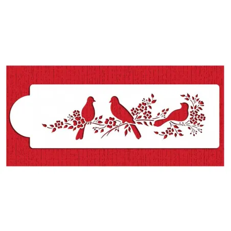 Love Birds stencil for noble decorations