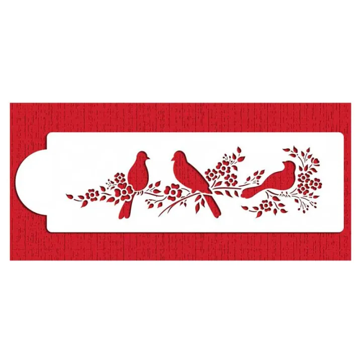 Love Birds stencil for noble decorations